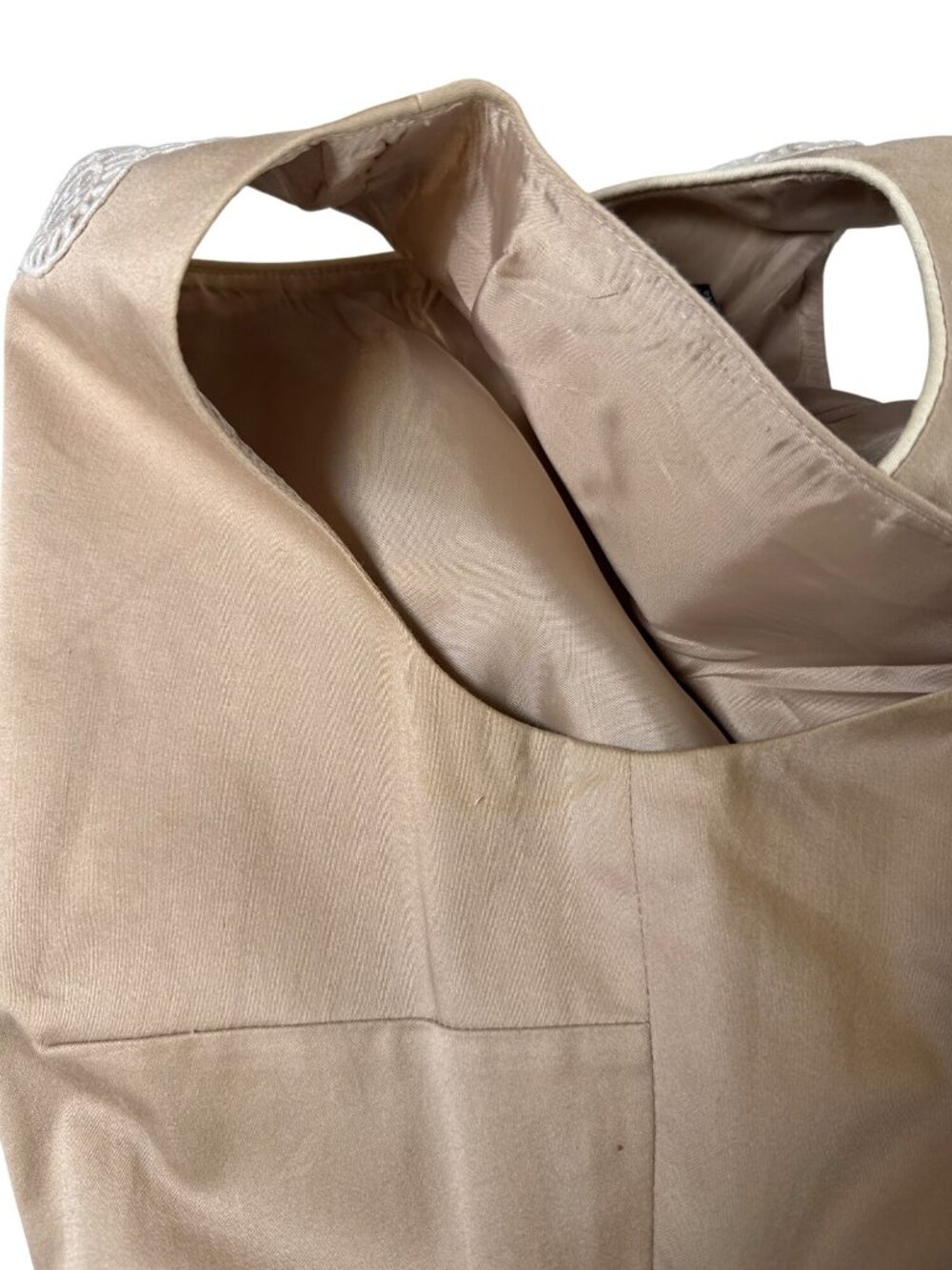 Isabella DeMarco by Tahari Levine Sleeveless Sheath Dress~Size 4~Tan L13 18 - Picture 14 of 15
